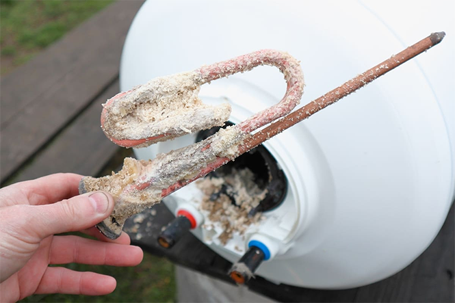 rusty water heater